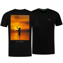 KORDA - Tričko Sunrise Tee Black vel. XL