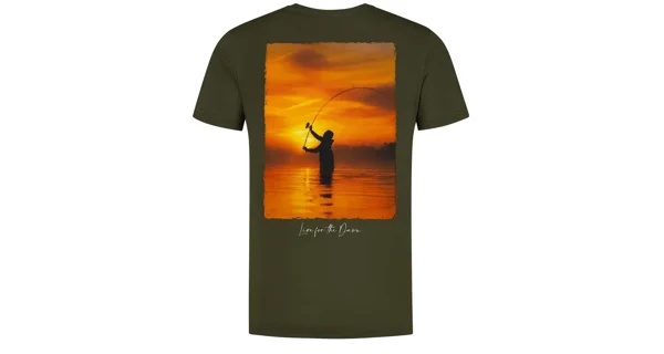 KORDA - Tričko Sunrise Tee Dark Olive vel. L