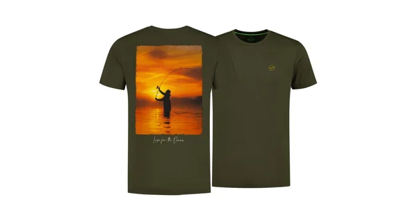 KORDA - Tričko Sunrise Tee Dark Olive vel. S
