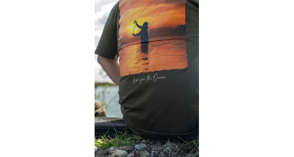 KORDA - Tričko Sunrise Tee Dark Olive vel. XL