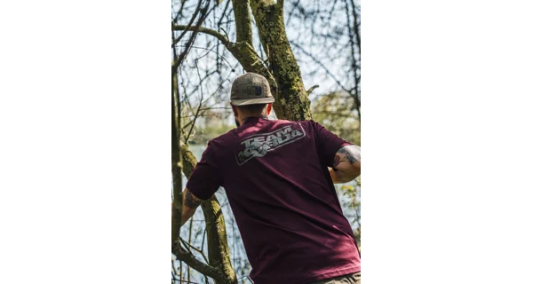 KORDA - Tričko TK Digi Kamo Tee Burgundy vel. 4XL