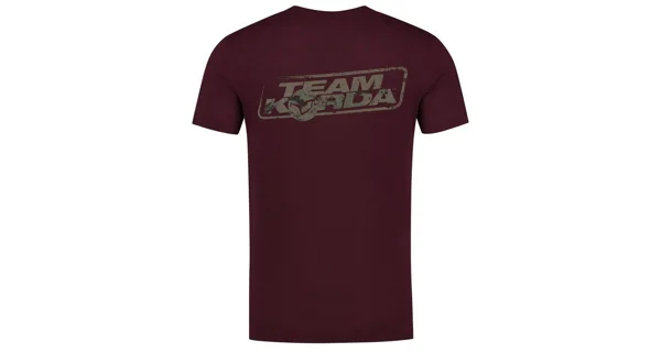 KORDA - Tričko TK Digi Kamo Tee Burgundy vel. XL