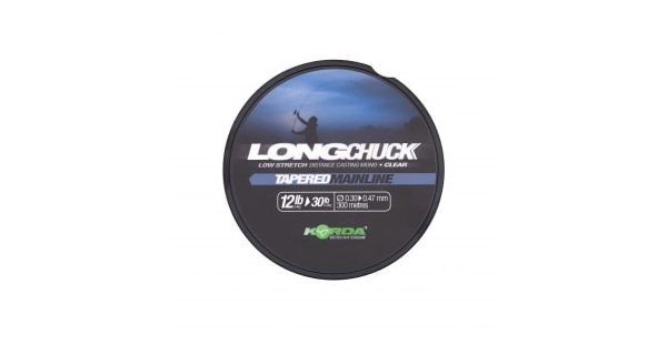 KORDA - Ujímaný vlasec LongChuck Tapered Mainline 12-30 lb 0,30-0,47 mm