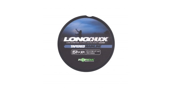 KORDA - Ujímaný vlasec LongChuck Tapered Mainline 15-30 lb 0,33-0,47 mm