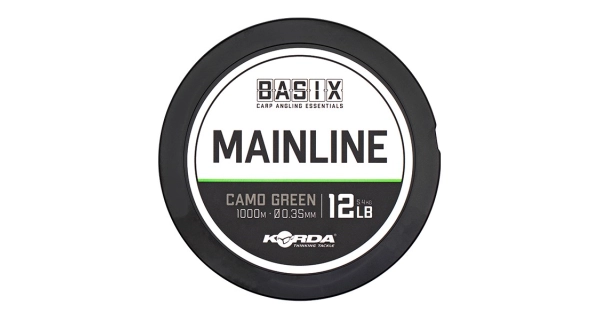 KORDA - Vlasec Basix Main Line 12lb / 0,35 mm 1000 m