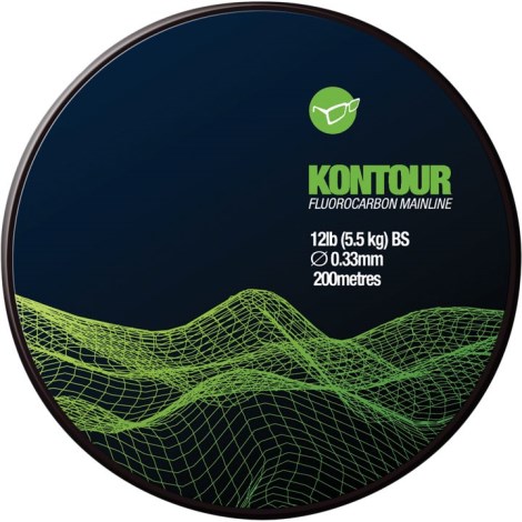 KORDA - Vlasec Kontour Fluorcarbon 18 lb 0,37 mm 200 m