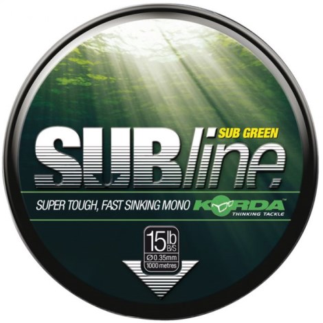 KORDA - Vlasec Subline Ultra Tough Green 15 lb 0,40 mm 1000 m