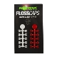 KORDA - Zarážka Floss Caps White/Red