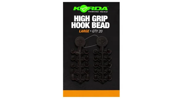 KORDA - Zarážky na háček High Grip Hook Bead Large 20 ks