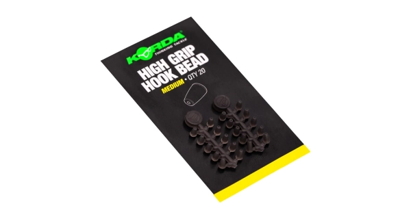 KORDA - Zarážky na háček High Grip Hook Bead Medium 20 ks