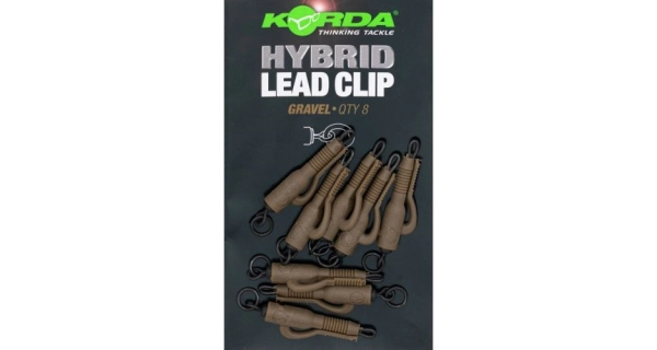 KORDA - Závěs na olovo Hybrid Lead Clip Gravel 5 ks