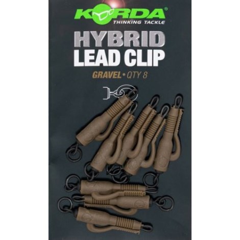 KORDA - Závěs na olovo Hybrid Lead Clip Gravel 5 ks