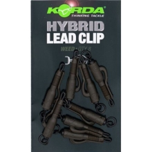 KORDA - Závěs na olovo Hybrid Lead Clip Weed 5 ks