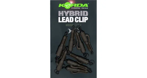 KORDA - Závěs na olovo Hybrid Lead Clip Weed 5 ks