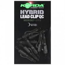 KORDA - Závěs na olovo QC Hybrid Lead Clip Weed/Silt 8 ks