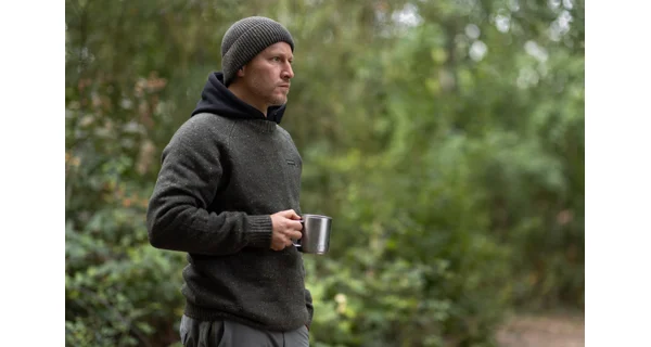 KORDA - Zimní čepice Mindset Fisherman Beanie Dark Olive
