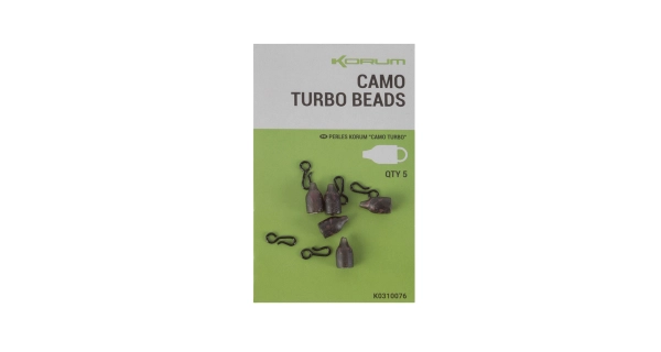 KORUM - Klip Camo Turbo Beads 5 ks
