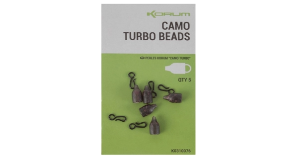KORUM - Klip Camo Turbo Beads 5 ks