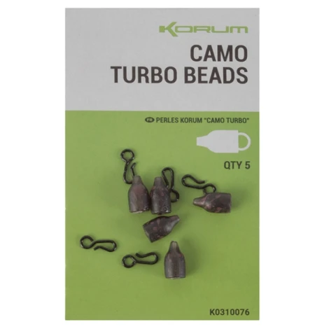 KORUM - Klip Camo Turbo Beads 5 ks