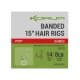 KORUM - Návazec Banded Hair Rigs Barbed 15" vel. 14 8 ks