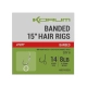 KORUM - Návazec Banded Hair Rigs Barbed 15" vel. 14 8 ks