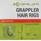 KORUM - Návazec Grappler Hair Rigs Barbed vel. 12 0,26 mm 10 lb 1 m 6 ks