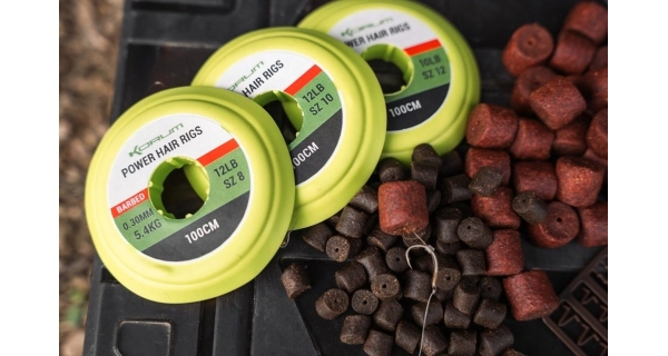 KORUM - Návazec Power Hair Rigs 0,28 mm 5,4 kg 1 m vel. 12 6 ks