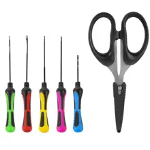 KORUM - Set Jehel a nůžky Baiting Tool a Scissor Set