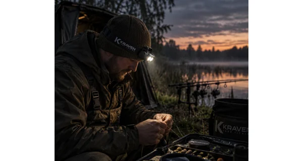 KRAVEN - Čelovka Pro Headlamp X1500 White + Green
