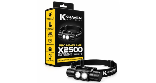 KRAVEN - Čelovka Pro Headlamp X2500 Extreme White