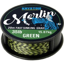 KRYSTON - Pletená šňůrka Merlin 20 m 25 lb Green/zelená