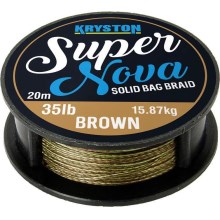 KRYSTON - Pletené šňůrky Super Nova 20 m 35 lb Brown/pískový