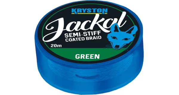 KRYSTON - Ztužená šňůrka Jackal Olive Green 20 lb 20 m