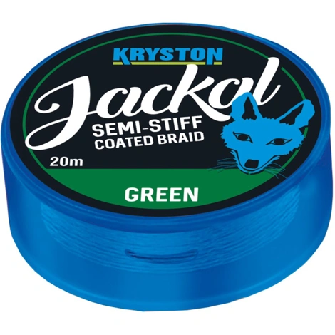 KRYSTON - Ztužená šňůrka Jackal Olive Green 20 lb 20 m