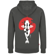 KUMU - Mikina Rising Sun Hoodie Grey vel. M