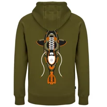 KUMU - Mikina True Leather Hoodie vel. S