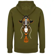 KUMU - Mikina True Leather Hoodie vel. S