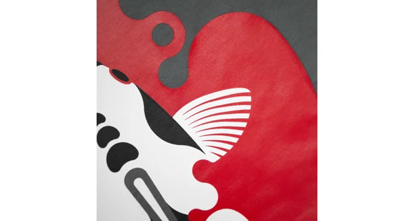 KUMU - Tričko Rising Sun Grey T-Shirt vel. 2XL