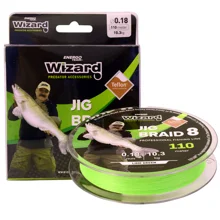 L&K - Pletená šňůra Jig Braid 8 Zelená 0,15 mm 9,1 kg 110 m
