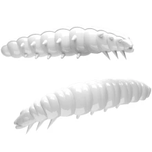 LIBRA LURES - Larva 30 mm White 001 Cheese 15 ks