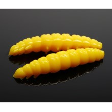 LIBRA LURES - Larva 30 mm – Yellow 007 (Cheese) – 15ks/bal