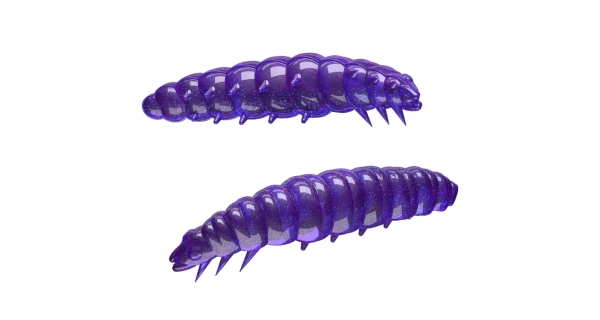 LIBRA LURES - Larva 35 mm Purple with Glitter 020 Cheese 12 ks