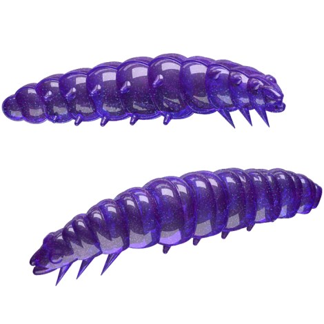 LIBRA LURES - Larva 35 mm Purple with Glitter 020 Cheese 12 ks