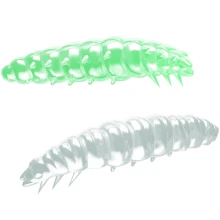 LIBRA LURES - Larva 45 mm Glow UV green 000 Cheese 8 ks