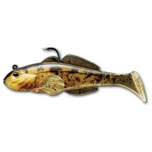 LIVETARGET - Gumová nástraha Goby Swimbait 8 cm 14 g Natural Gold