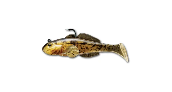 LIVETARGET - Gumová nástraha Goby Swimbait 8 cm 14 g Natural Gold