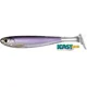 LIVETARGET - Gumová nástraha Slow-Roll Shiner Paddle Tail Swimbait 10 cm Silver Purple 4 ks