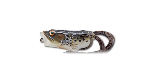 LIVETARGET - Imitace žáby Hollow Body Frog Popper 5,5 cm 11 g Brown Black
