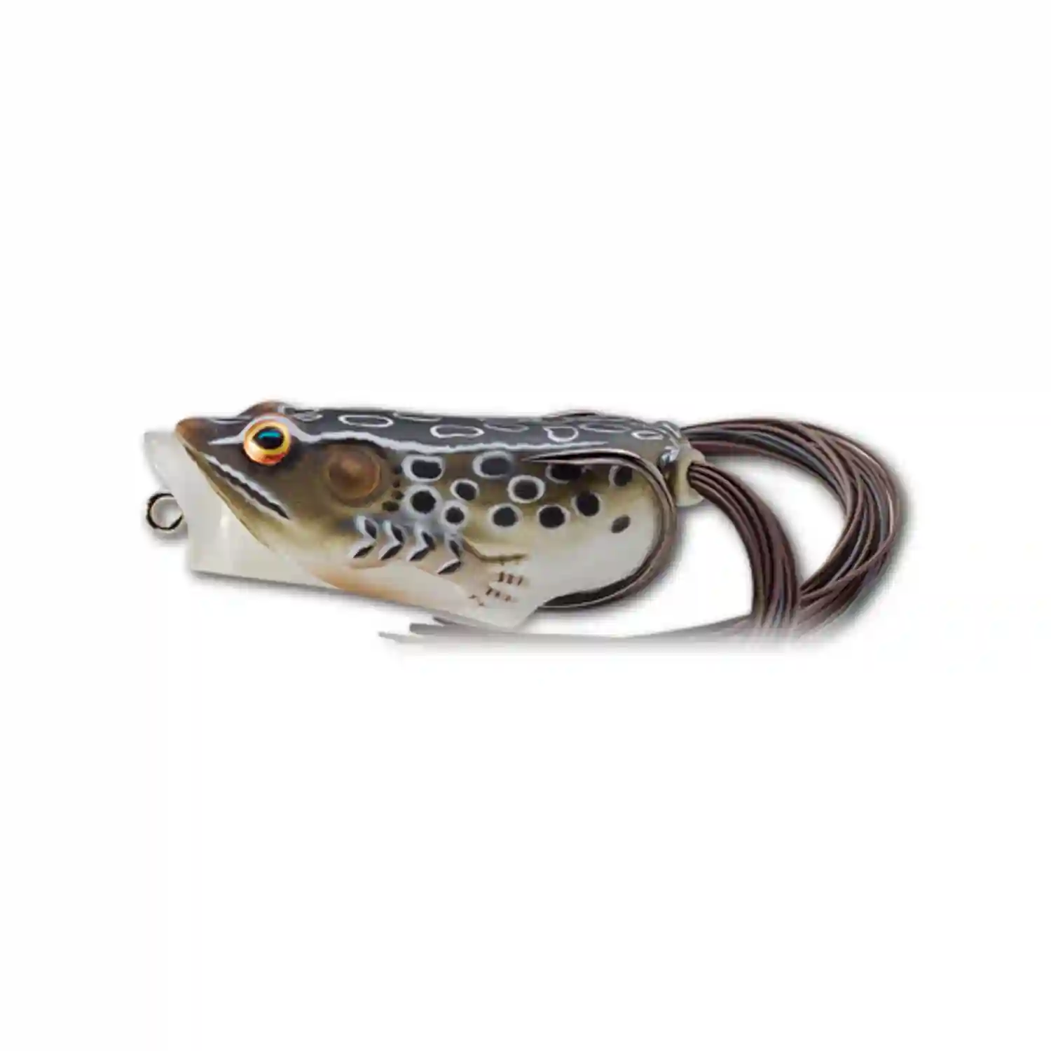 LIVETARGET - Imitace žáby Hollow Body Frog Popper 5,5 cm 11 g Brown Black