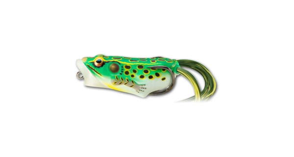 LIVETARGET - Imitace žáby Hollow Body Frog Popper 5,5 cm 11 g Fluorescent Green Yellow